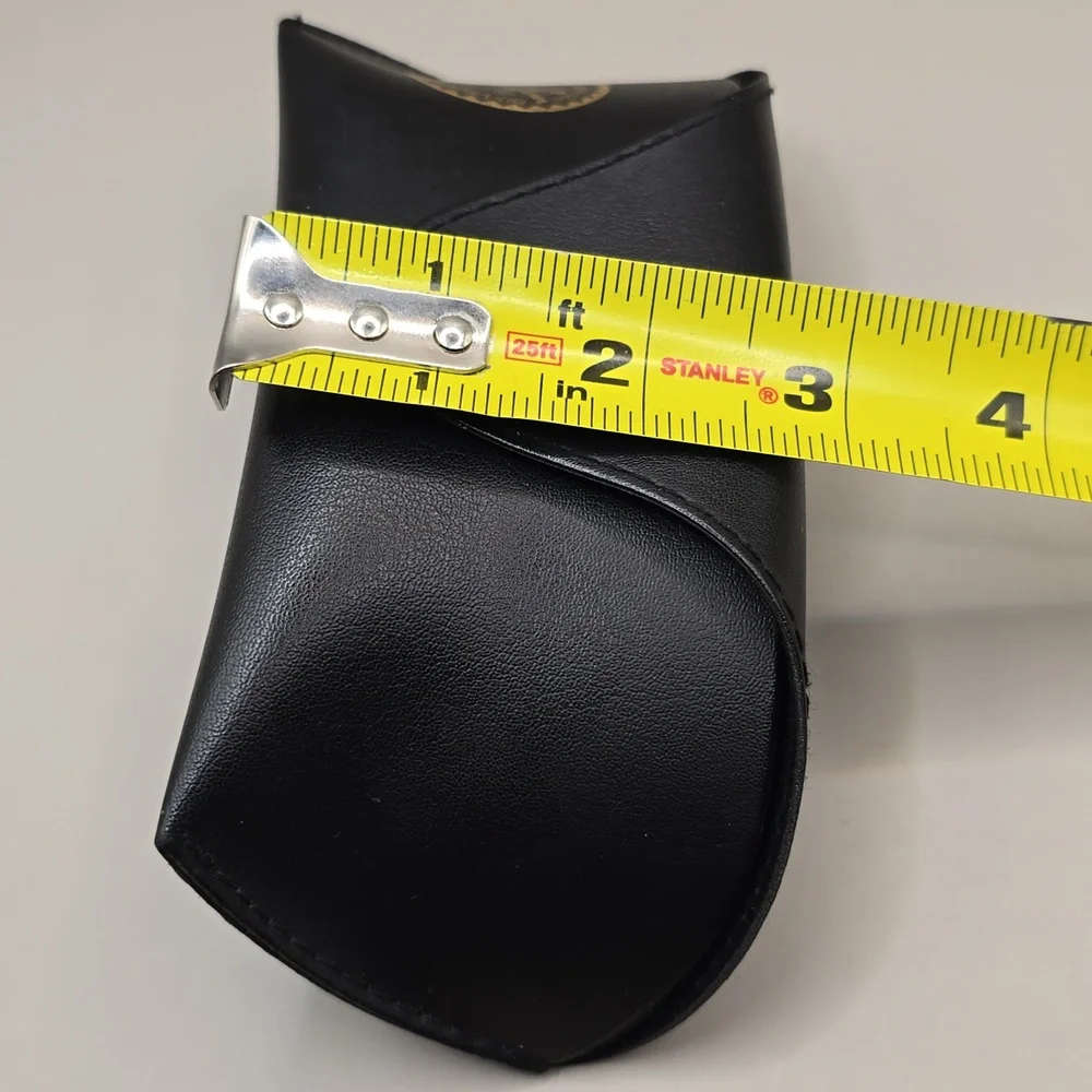 Ray Ban Faux Leather Black Case Only Sunglasses Belt Loop Universal Eyeglasses